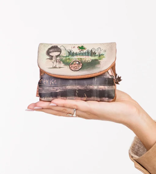Porta Moedas em Bolsa com Pala Floresta Canada - Anekke