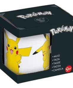 Caneca de Cerâmica Branca Pikachu - Pokémon