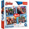 Puzzle 4 em 1 Avengers - Avengers