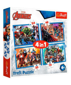 Puzzle 4 em 1 Avengers - Avengers