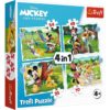 Puzzle 4 em 1 Mickey e Amigos - Mickey