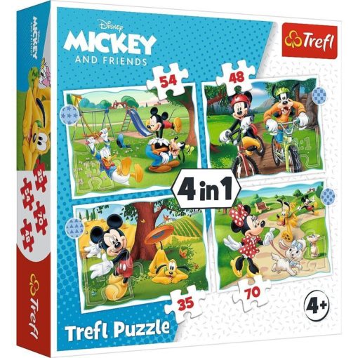 Puzzle 4 em 1 Mickey e Amigos - Mickey