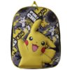 Mochila Infantário Eva Preta e Cinza Pikachu - Pokémon
