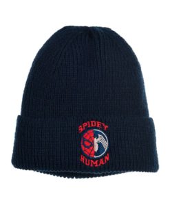 Gorro de Lã Azul Escuro Logo Spidey Human T54 - Spiderman