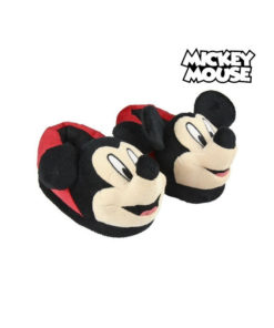 Pantufas 3D Vermelhas com Orelhas (29/30) - Mickey