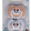 Conjunto 2 Chupetas Silicone Reversíveis Salmão "Dreams" - Minnie Baby