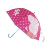 Guarda Chuva Rosa e Azul c/Peppa Pig e corações 45cm - Peppa Pig
