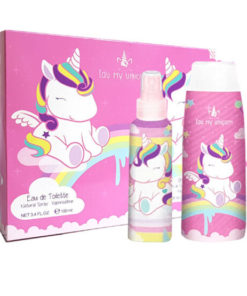 Conjunto Body Spray 100ml Unicórnio + Gel de Banho 300ml "Eau my Unicorn"