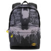 Mochila Escolar Preta c/ Bolso Frontal "Gotham" - Batman