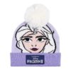 Gorro Roxo com Pompom Elsa - Frozen