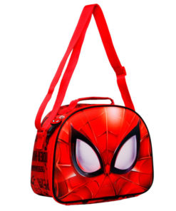 Lancheira Oval 3D Vermelha "Face" - Spiderman