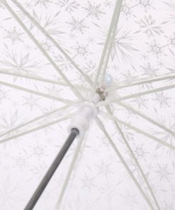 Guarda Chuva Transparente c/ Elsa em BD e Flocos Neve 45cm - Frozen