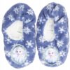 Pantufas Tipo Meia Azuis C/ Flocos de Neve Anti-Derrapantes T25/26 - Frozen