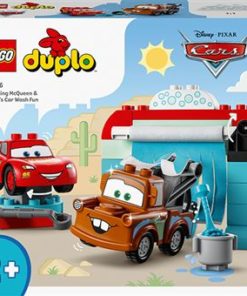 Divertida Lavagem de Carros de Faísca McQueen e Mate (29pcs) - Duplo - Lego
