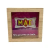Mealheiro Quadrado de Madeira "És Tudo Para Mim" 16x16cm - Mãe