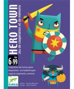 Jogo de Carta de Memória e Cooperação Hero Town - Djeco