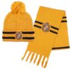 Conjunto Gorro + Cachecol Amarelo "Hufflepuff" - Harry Potter