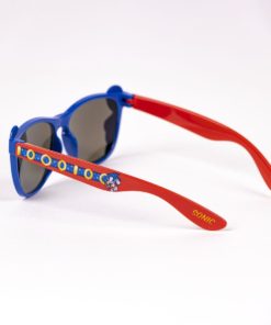 Óculos de Sol Azuis e Vermelhos Espelhados - Sonic