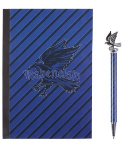Conjunto Escolar - Bloco de Notas Azul + Esferográfica - Harry Potter