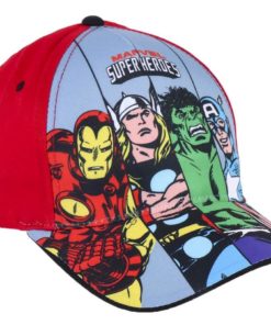 Boné Vermelho Marvel "Super Heroes" (53) - Avengers