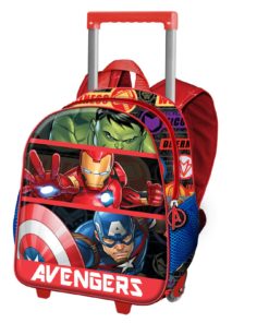 Trolley Infantário 3D Azul e Vermelho "Avengers Union" - Avengers