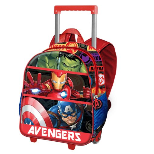 Trolley Infantário 3D Azul e Vermelho "Avengers Union" - Avengers
