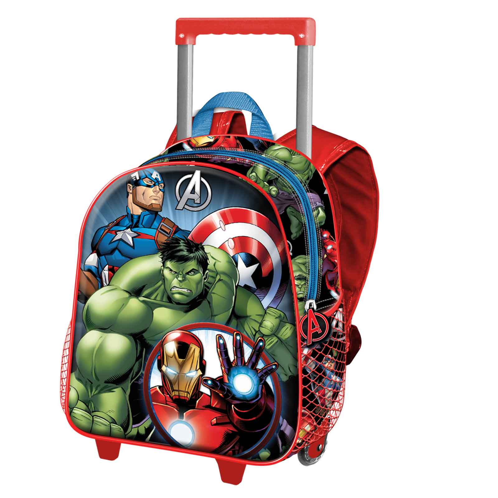 Trolley Infantário 3D Vermelho e Azul - Avengers