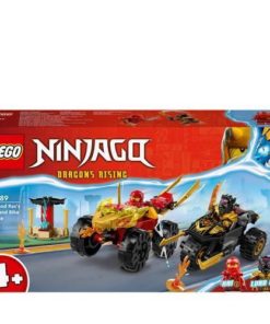 Batalha de Carro e de Mota de Kai e Ras (103 pcs) - Ninjago - Lego