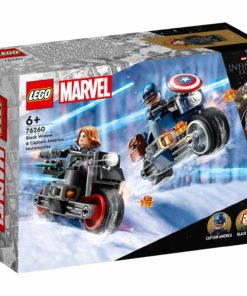 Motos de Black Widow e Capitão América (130 pcs) - Marvel - Lego