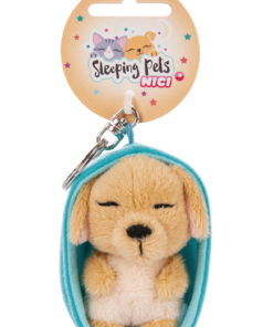 Porta-Chaves Cão Caramelo em Cesto (10 cm) "Sleeping Pets" - Nici
