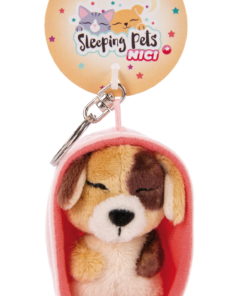 Porta-Chaves Cão Tricolor em Cesto (10 cm) Sleeping Pets - Nici
