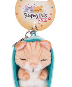 Porta-Chaves Gato Riscas em Cesto (10 cm) "Sleeping Pets" - Nici