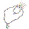 Fio e Pulseira de Missangas Coloridas e Douradas com Unicórnio "Precious" - Nice