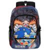 Mochila Escolar 3 Fechos e Bolinhas "Checkpoint" - Sonic