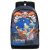 Mochila Escolar com Bolsa Frontal e Bolinhas "Checkpoint" - Sonic
