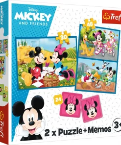 Puzzle Mickey e Amigos 2 em 1 + Jogo de Memória - Trefl