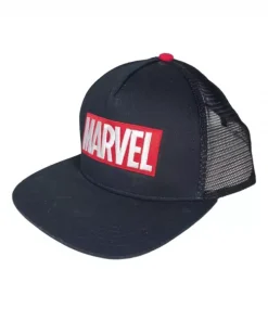Boné CAP Preto com Rede e BD na Pala Inferior - Marvel