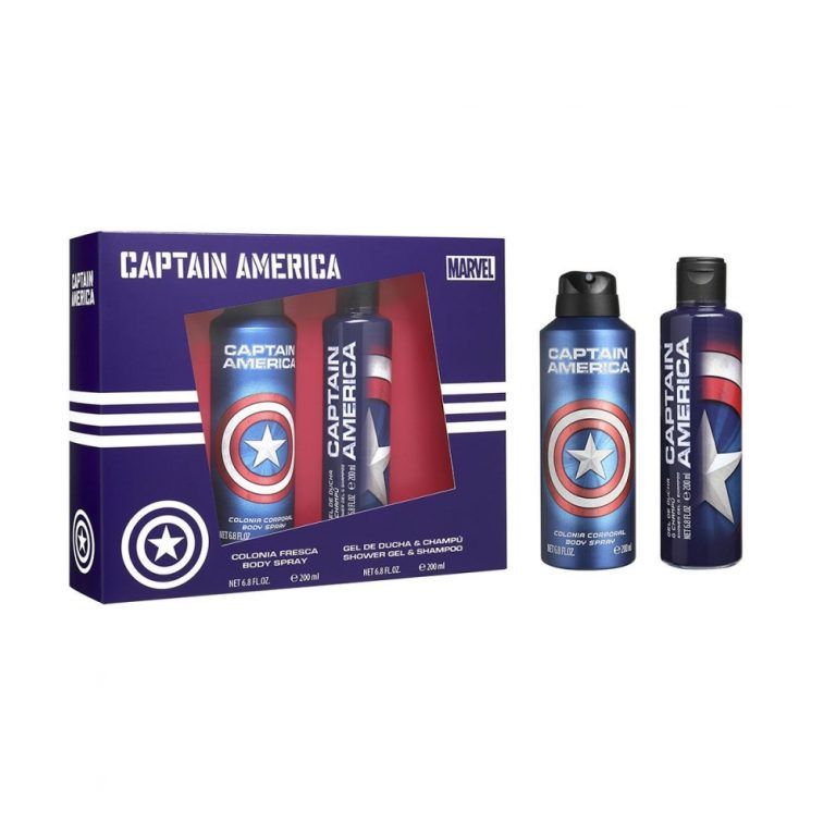Conjunto Body Spray 200ml e Perfume 100ml Capitão America - Avengers