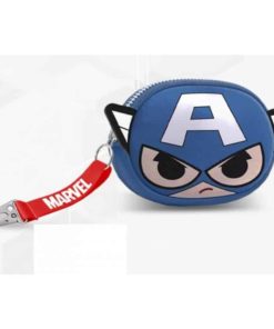 Porta Moedas Oval com Porta Chaves Captain America - Marvel