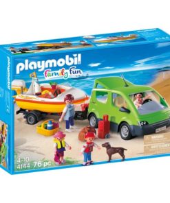 Carro Familiar com Lancha (76 pcs) - Family Fun - Playmobil