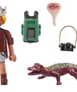 Figura Explorador com Crocodilo (9 pcs) - Playmobil