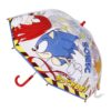 Guarda Chuva Transparente Vários Personagens C/ Cabo Vermelho - Sonic