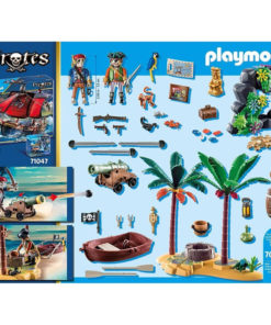 Ilha do Tesouro Pirata com Esqueleto (104 pcs) - Pirates - Playmobil