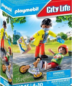 Paramédico com Paciente (15 pcs) - City Life - Playmobil
