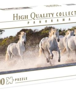 Puzzle Cavalos de Corrida (1000 pcs) Panorama - Clementoni