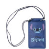 Bolsa Porta-Telemóvel Azul com Alça e Porta Cartões - Lilo & Stitch