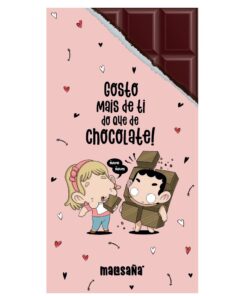 Tablete de Chocolate "Gosto Mais de Ti do Que de Chocolate!" - Malasaña