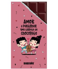 Tablete de Chocolate "Amor é Partilhar Uma Tablete de Chocolate" - Malasaña