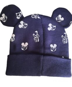 Gorro Infantil Azul Marinho com Orelhas do Mickey - Tam. 50 - Mickey