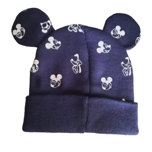 Gorro Infantil Azul Marinho com Orelhas do Mickey - Tam. 50 - Mickey